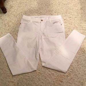 Old Navy Super Skinny White Jeans